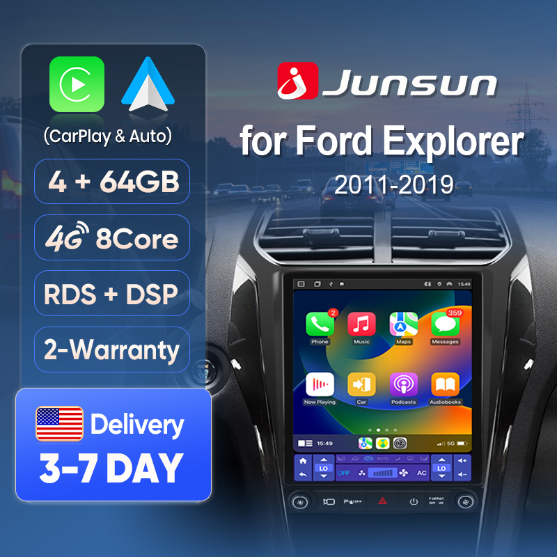 Japanese Lifestyle Hindi - Pantalla Inalámbrica Junsun con CarPlay para