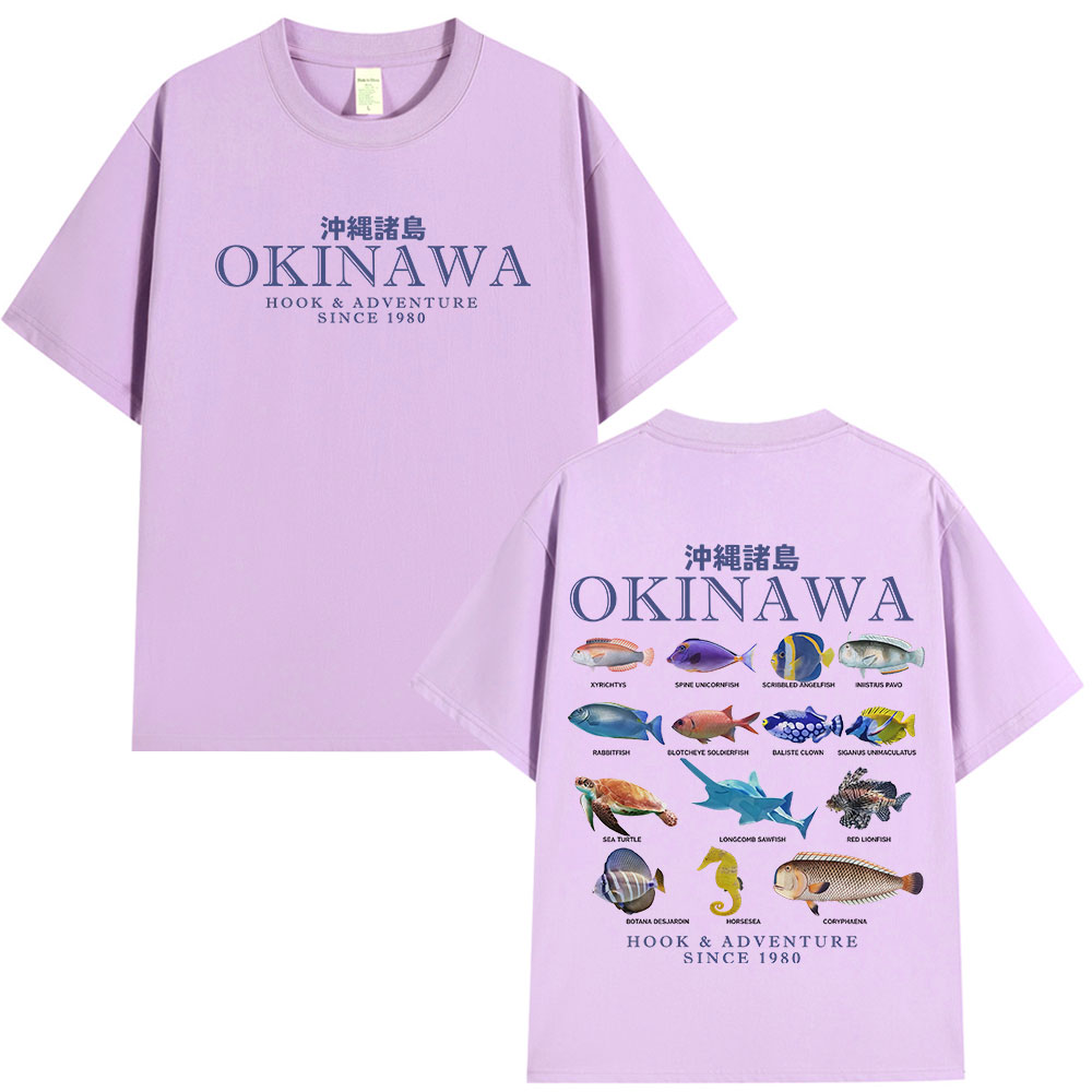 Camiseta Okinawa Ocean Fish, c - Japanese Women Lifestyle reseña y precio