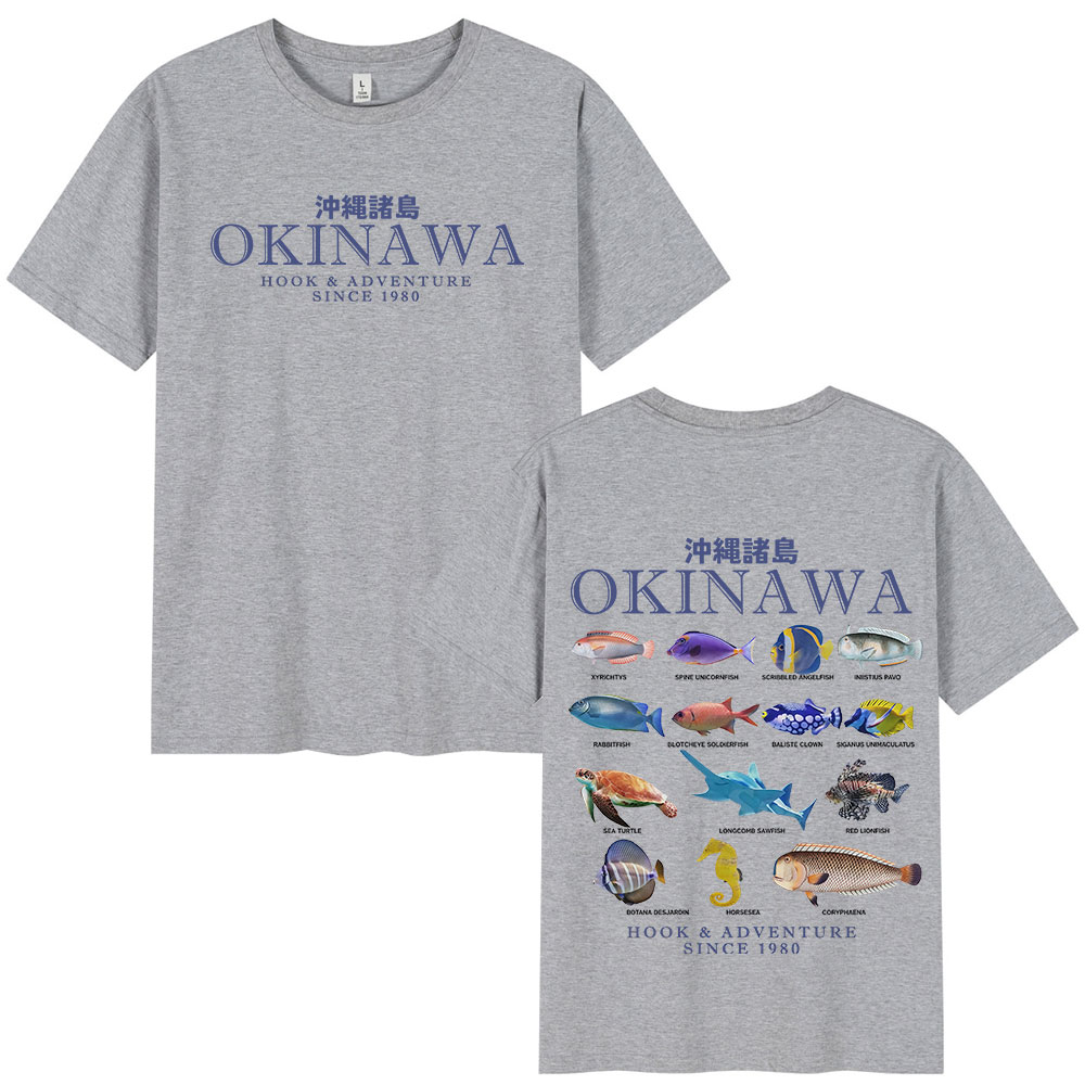Camiseta Okinawa Ocean Fish, c - Japanese Women Lifestyle reseña y precio