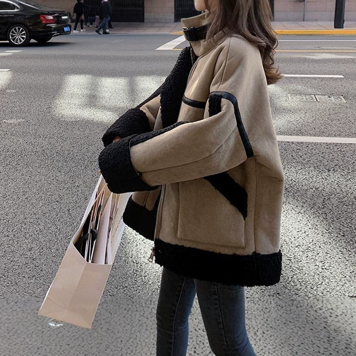 Chaqueta de lana de cordero pa - Japanese Women Lifestyle reseña y precio