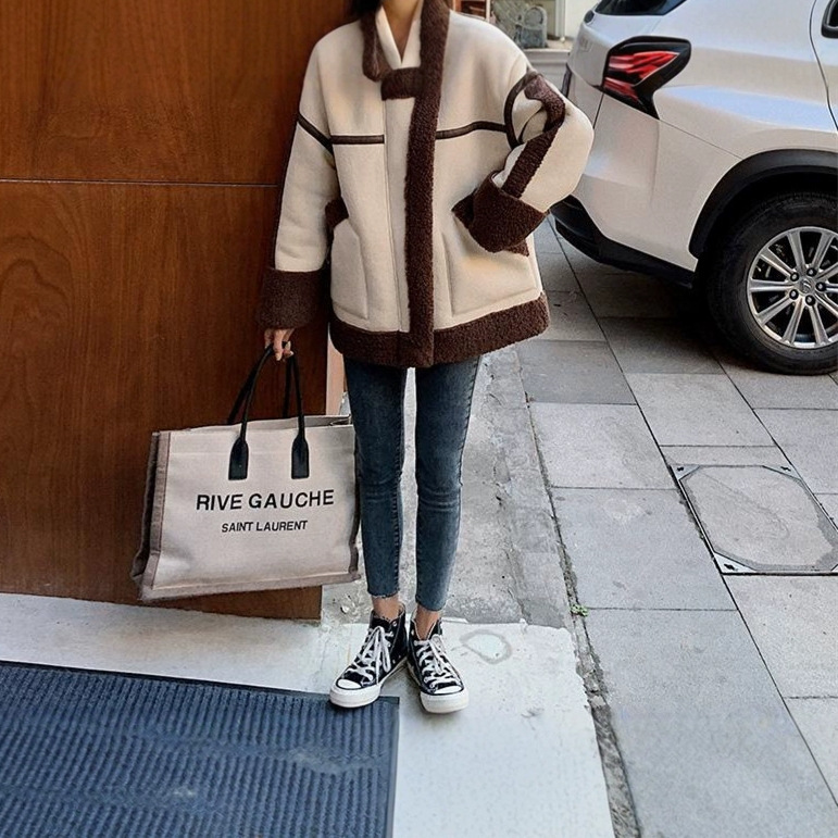 Chaqueta de lana de cordero pa - Japanese Women Lifestyle reseña y precio