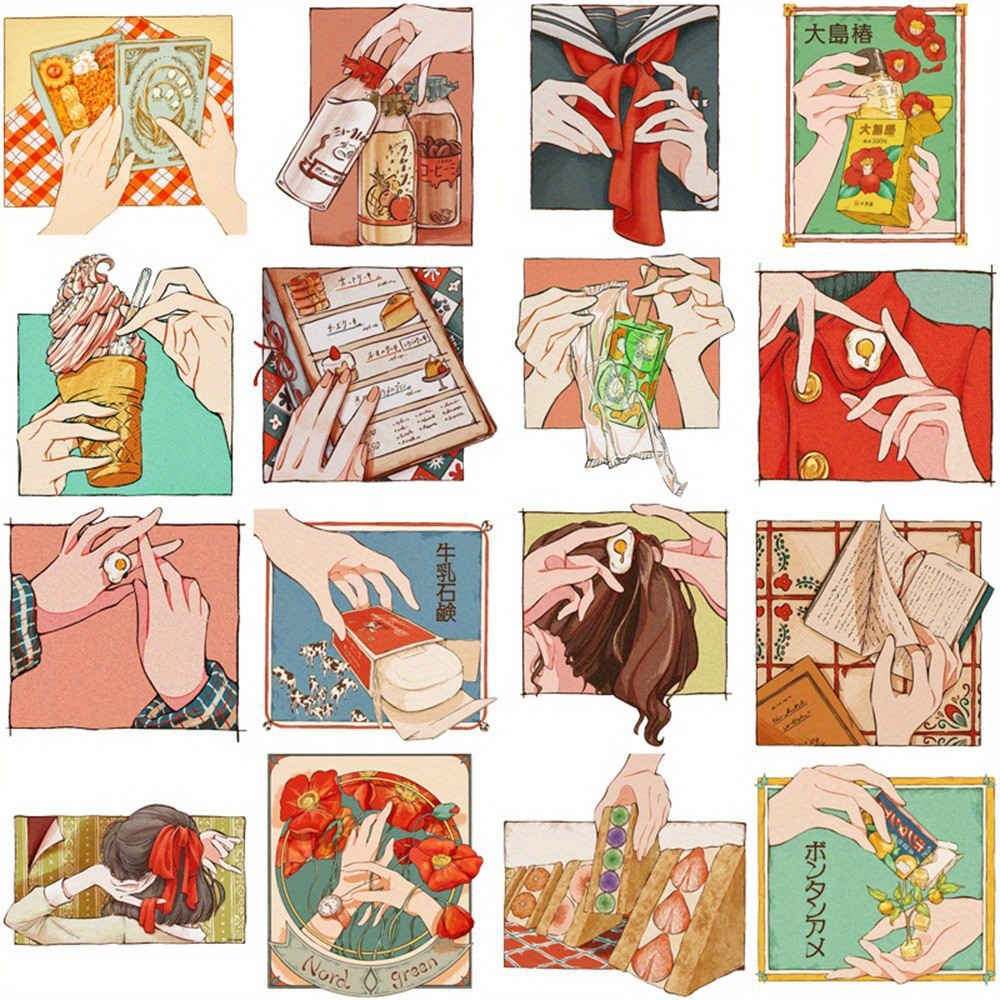 50 Pegatinas de Estilo Vintage - Japanese Lifestyle Anime reseña y precio