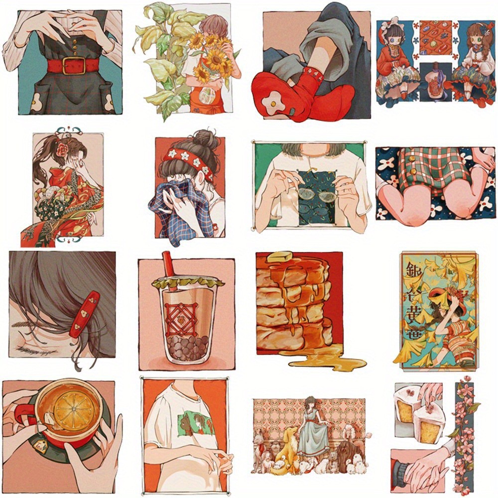 50 Pegatinas de Estilo Vintage - Japanese Lifestyle Anime reseña y precio
