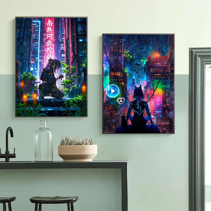 Póster de paisaje callejero de - Japanese Lifestyle Anime reseña y precio